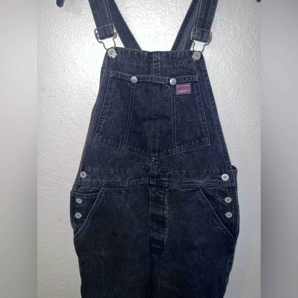 Vintage Guess Charcoal Denim Overalls - Picture 15 of 15